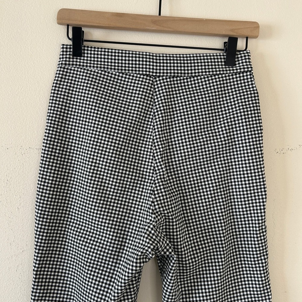 Urban Outfitters Black White Gingham High Rise Zipper Pocket Pants Size 6 - Picture 8 of 8